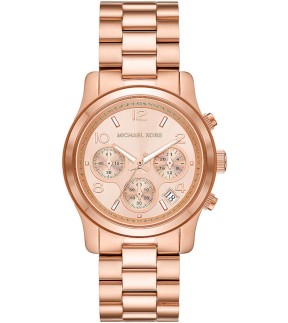 MICHAEL KORS Runway Chronograph Rose Gold Stainless Steel Bracelet MK7324