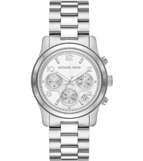 MICHAEL KORS Runway Chronograph Silver Stainless Steel Bracelet MK7325