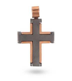 VITOPOULOS Cross Yellow-White Gold 14Ct