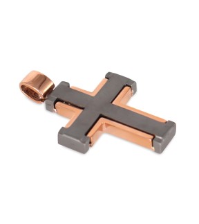 VITOPOULOS Cross Yellow-White Gold 14Ct