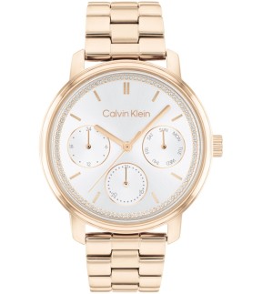 Ρολόι CALVIN KLEIN Shimer Με Πολλαπλές Λειτουργίες Και Ροζ Χρυσό Ατσάλινο Μπρασελέ 25200178