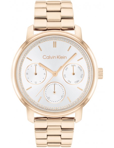 CALVIN KLEIN Shimer Multifunction Rose Gold Stainless Steel Bracelet 25200178