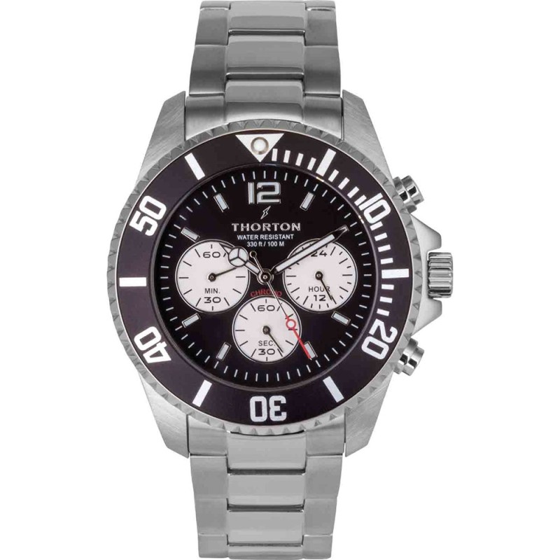 THORTON Loki Chronograph Silver Stainless Steel Bracelet 9301331M