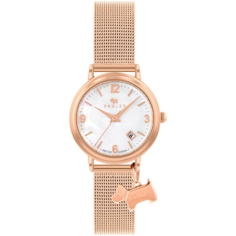 RADLEY LONDON Duke s Place Rose Gold Metal Mesh Bracelet