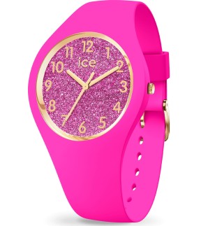 ICE WATCH Ice Glitter Neon Pink Silicone Strap 021224