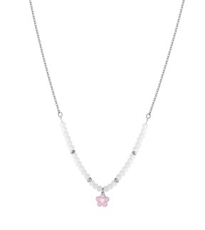 LUCA BARRA Kid Necklace Silver Stainless Steel JC128