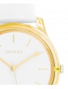OOZOO Timepieces White Leather Strap C11135