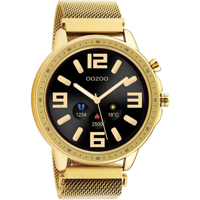 OOZOO Smartwatch Yellow Gold Metallic Bracelet Q00306