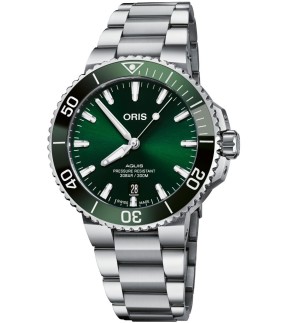 ORIS Aquis Date 41,5mm Silver Stainless Steel Bracelet