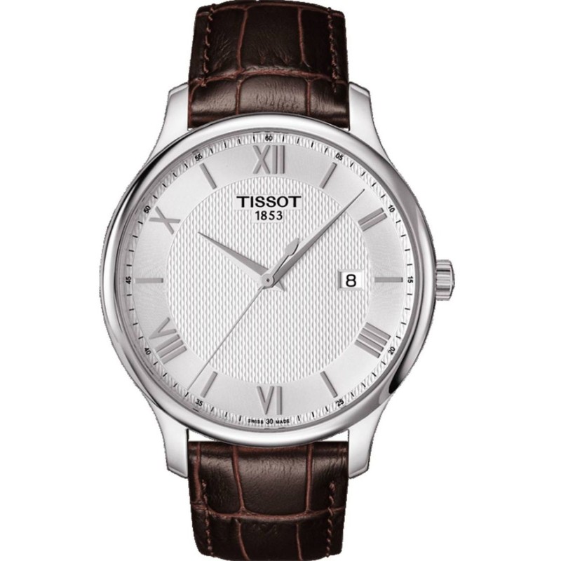 TISSOT Tradition Brown Leather Strap T0636101603800