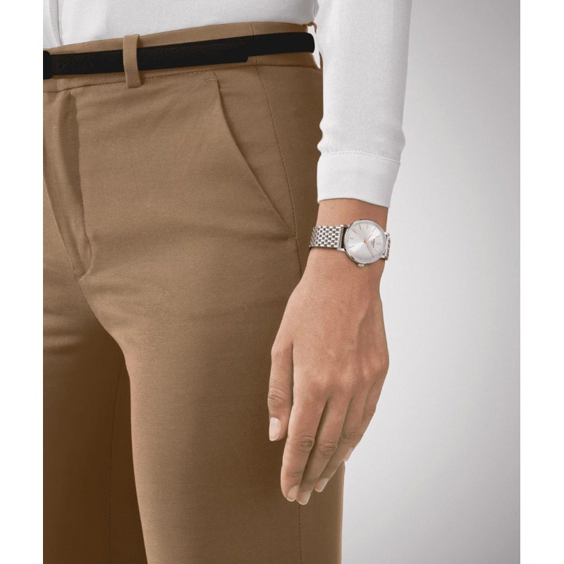 Ladies silver mesh strap watch sale