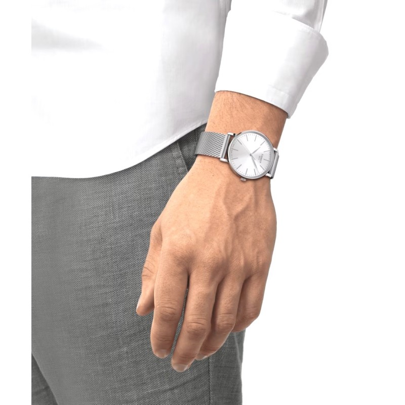 TISSOT Everytime Gent Silver Stainless Steel Mesh Bracelet T1434101101100