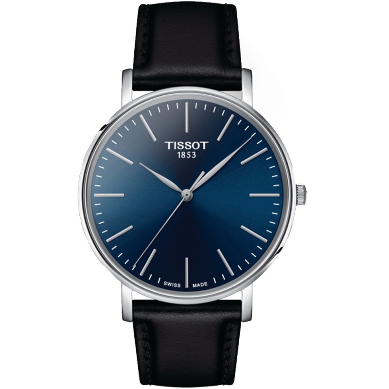 TISSOT Everytime Gent Black Leather Strap T1434101604100