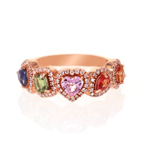 VITOPOULOS Ring Rose Gold 18Ct With Stones