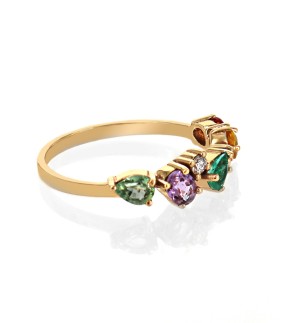 VITOPOULOS Ring Yellow Gold 18Ct With Stones