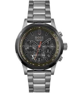 HUGO BOSS Chronograph Anthracite Stainless Steel Bracelet 1514034