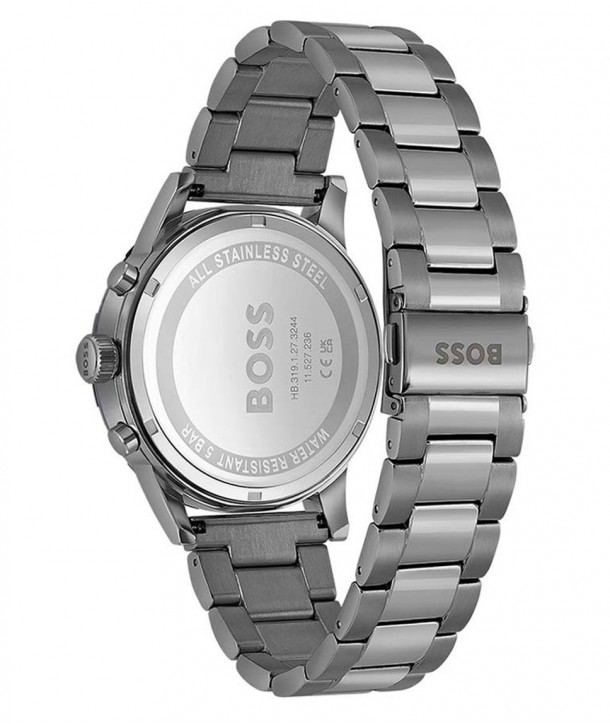 HUGO BOSS Solgrade Chronograph Anthracite Stainless Steel Bracelet 1514034