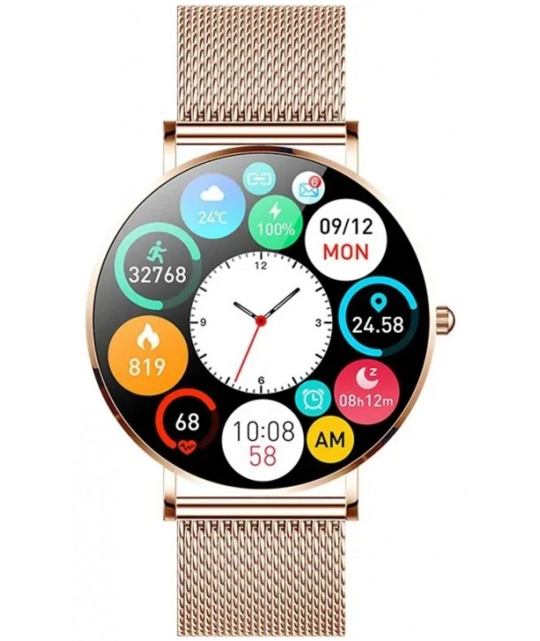 Ρολόι VOGUE Astrea Smartwatch Με Ροζ Χρυσό Ατσάλινο Mesh Μπρασελέ 950451
