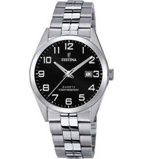 Ρολόι FESTINA Με Ασημί Ατσάλινο Μπρασελέ F20437/4