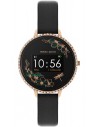 Ρολόι REFLEX Smartwatch Με Μαύρο Δερμάτινο Λουράκι RA03-2080