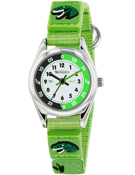 Παιδικό Ρολόι TIKKERS Με Πράσινο Υφασμάτινο Λουράκι TK0149