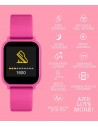 TIKKERS Smartwatch Pink Silicone Strap TKS10-0003