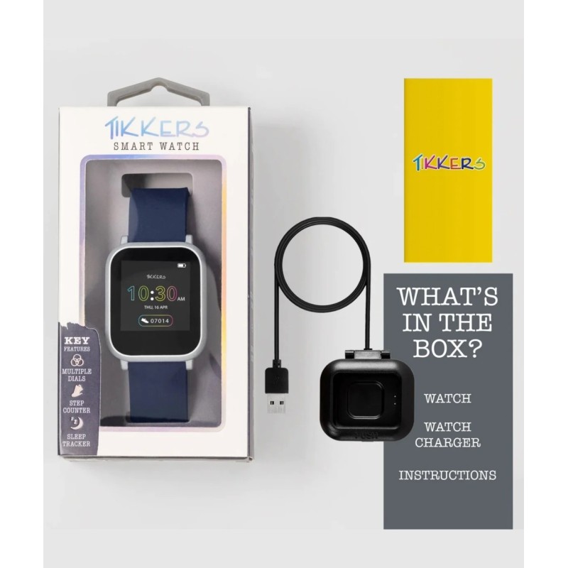 TIKKERS Smartwatch Blue Silicone Strap TKS10 0005
