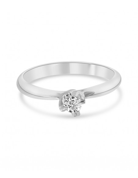 Engagement Ring White Gold 9Ct With Diamond