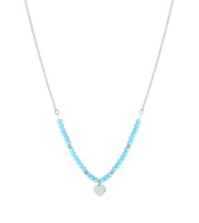 LUCA BARRA Kid Necklace Silver Stainless Steel JC129
