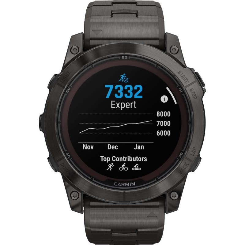 GARMIN f nix 7X Pro Sapphire Solar Grey Titanium Bracelet GA 010 02778 30