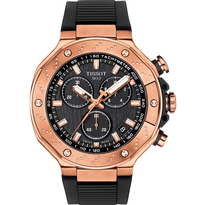 TISSOT T Race Chronograph Black Rubber Strap T1414173705100