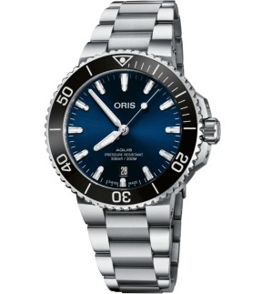 ORIS Aquis Date 41,5mm Silver Stainless Steel Bracelet 01 733 7766 4135-07 8 22 05PEB