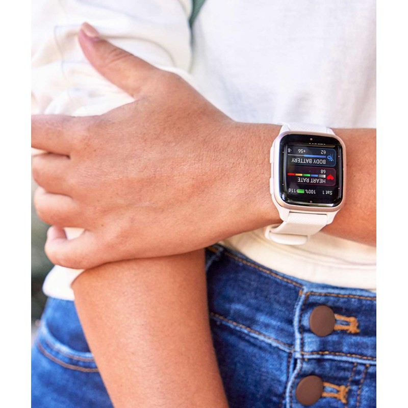 Garmin venu sq white gold sale