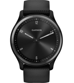 Ρολόι GARMIN vívomove® Sport Με Μαύρο Λουράκι Σιλικόνης GA-010-02566-00