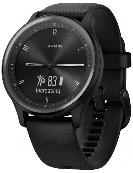 Ρολόι GARMIN vívomove® Sport Με Μαύρο Λουράκι Σιλικόνης GA-010-02566-00