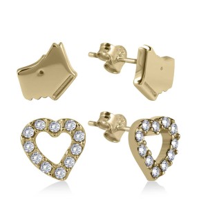 RADLEY LONDON Earrings Set Yellow Gold Silver 925 RYJ1058