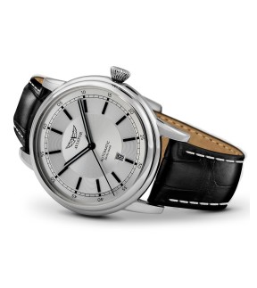AVIATOR Douglas DC-3 Automatic Black Leather Strap V.3.32.0.241.4