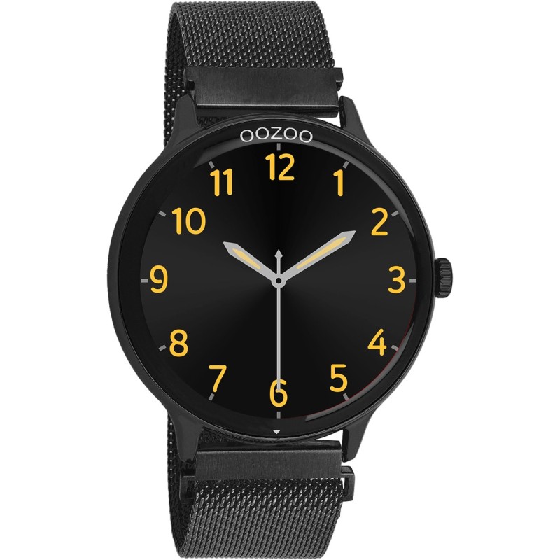 Ρολόι OOZOO Smartwatch Με Μαύρο Ατσάλινο Mesh Μπρασελέ Q00139 Ρολόι OOZOO Smartwatch Με Μαύρο Ατσάλινο Mesh Μπρασελέ Q00139