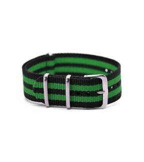 NATO Strap Black-Green 18mm