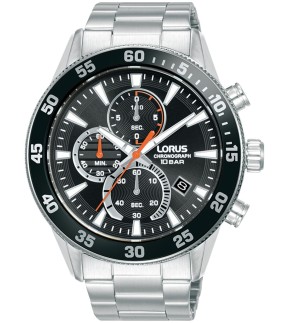 LORUS Sports Chronograph Silver Stainless Steel Bracelet RM321JX9