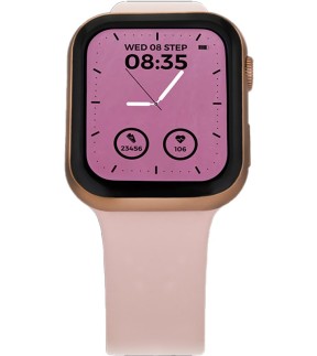 THORTON Klok Smartwatch Red Silicone Strap 9402354