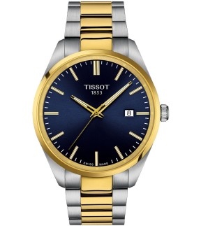 TISSOT PR 100 Yellow Gold-Silver Stainless Steel Bracelet T1504102204100