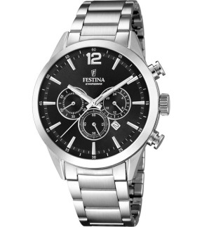 FESTINA Chronograph Silver Stainless Steel Bracelet F20343/8