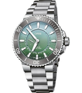 ORIS Aquis Dat Watt L.E. Silver Stainless Steel Bracelet