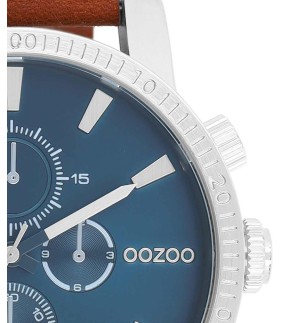 Ρολόι OOZOO Timepieces Με Καφέ Δερμάτινο Λουρί C11210