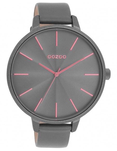 Ρολόι OOZOO Timepieces Με Γκρι Δερμάτινο Λουράκι C11254