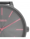 Ρολόι OOZOO Timepieces Με Γκρι Δερμάτινο Λουράκι C11254