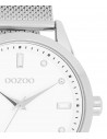 Ρολόι OOZOO Timepieces Με Ασημί Ατσάλινο Mesh Μπρασελέ C11280