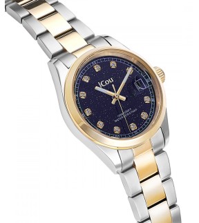 JCOU Serenity Yellow Gold-Silver Stainless Steel Bracelet JU19068-5