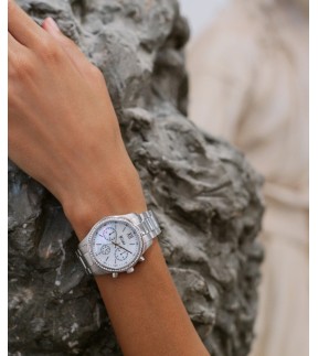 JCOU Valerie Silver Stainless Steel Bracelet JU19069-5